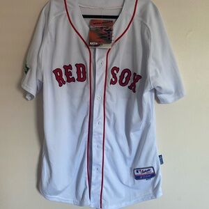 Red Sox Majestic Authentic Collection White Jersey